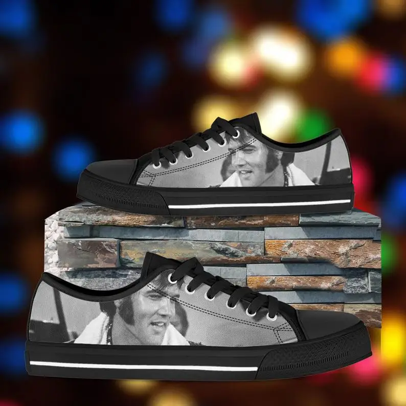 

Elvis Presley shoes, Mens Womens Designer Leisure Sneakers Men Casual Canvas Shoes Off White