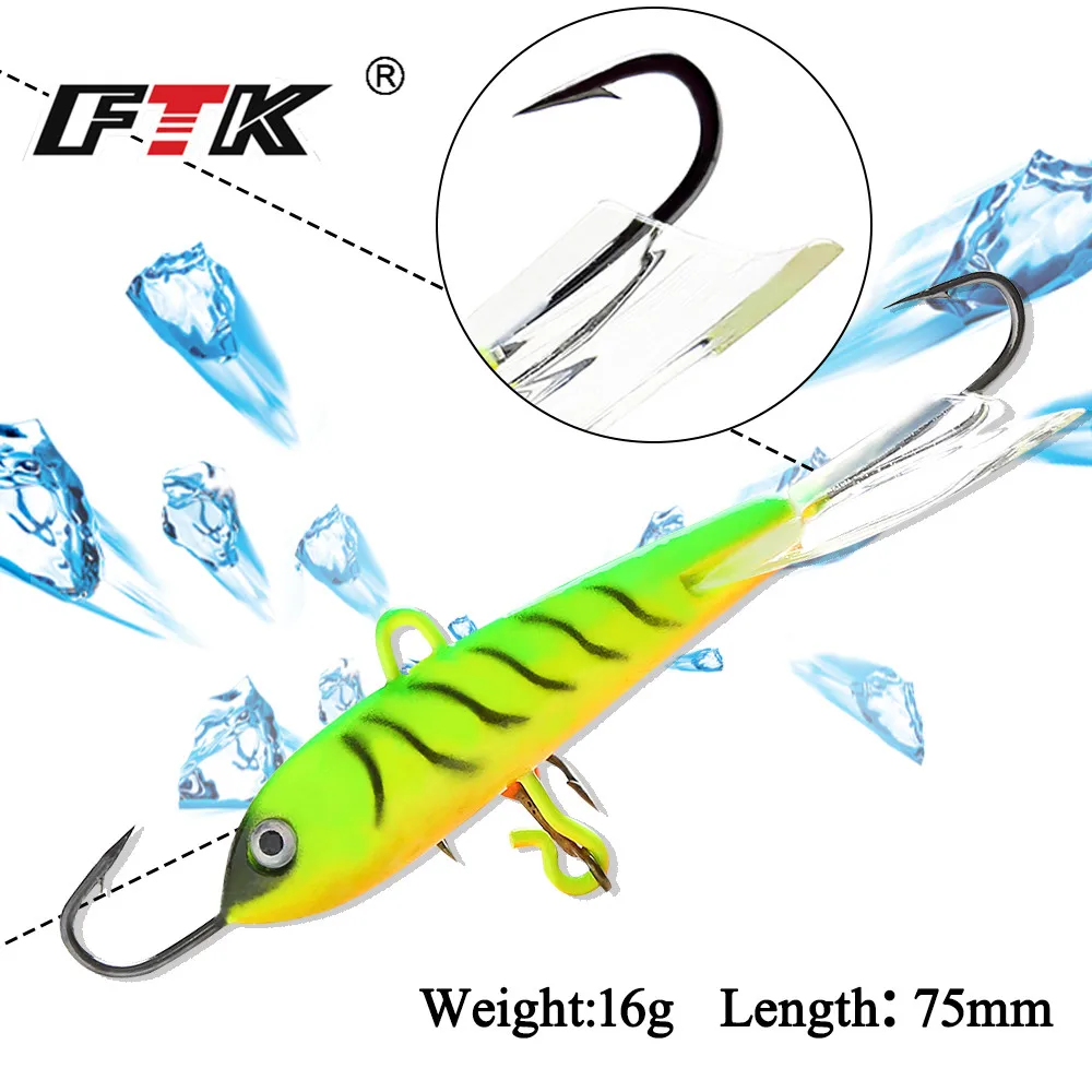 FTK приманка для подледной рыбалки 1 шт. 16 г/75 мм джиг-приманка рыболовные крючки