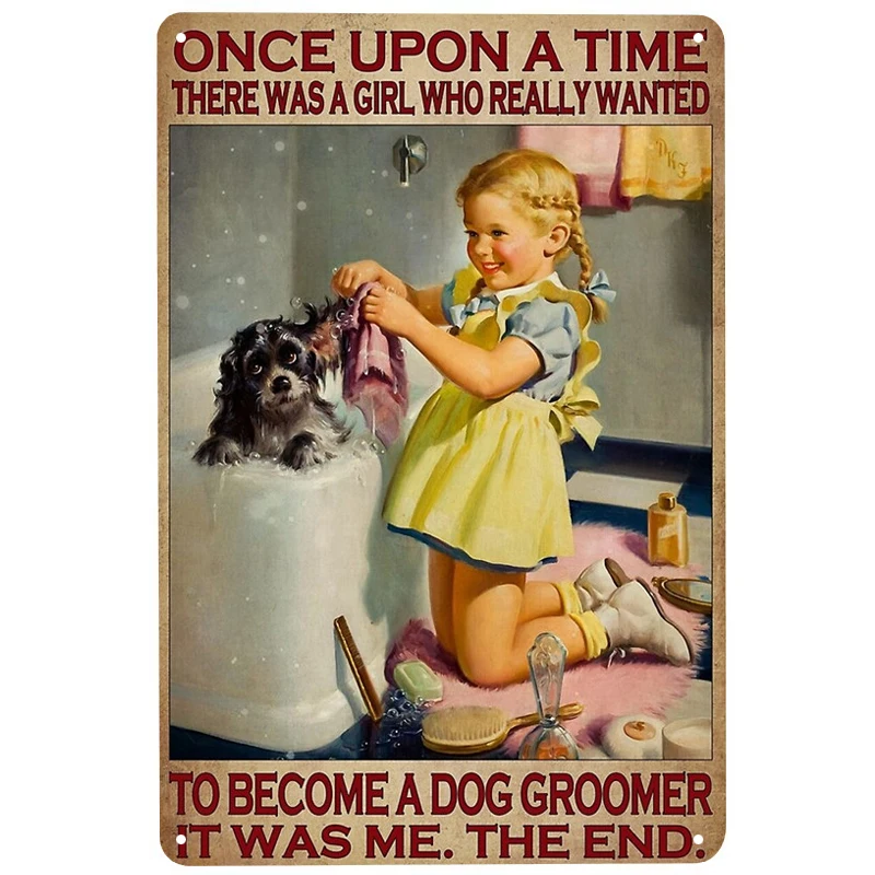 

Девушка хочет быть собакой, печатные фототаблички, забавный постер, декор для бара, паба, клуба, украшение для гостиной, дома