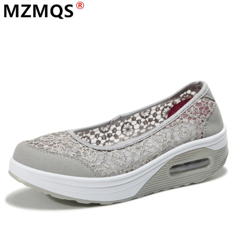 

2021 Women's Shoes Autumn Women's Non-slip Shockproof Wear-resistant Sneakers Lace Mesh Comfortable Breathable Casual Shoes