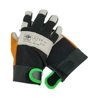 highest quality anti slip wear resistant safety comfortable maintenance machinery leather gloves medium blac