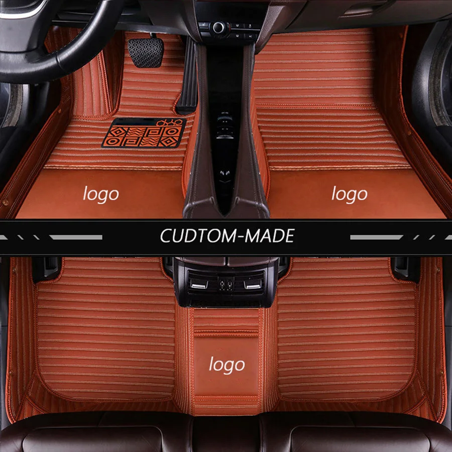 Новые кожаные автомобильные коврики на заказ для Volkswagen polo sedan touran 2007 golf 4 5 6 passat b5 b6 b7 Tiguan аксессуары ковер