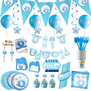 Украшения для девочек Baby Shower babyshower для мальчиков, набор воздушных шариков It's a Boy oh baby