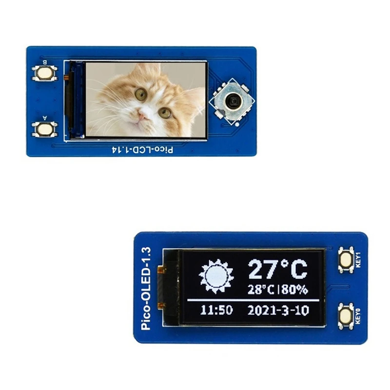 

Для Raspberry Pi Pico, поставляется с Pico C/C ++ и демонстрацией MicroPython, IPS-дисплей