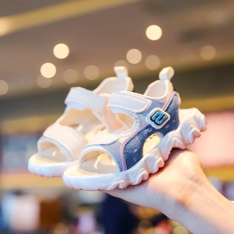 

Summer baby sandals for girls boys soft bottom cloth children shoes fashion little kids beach sandals toddler shoes