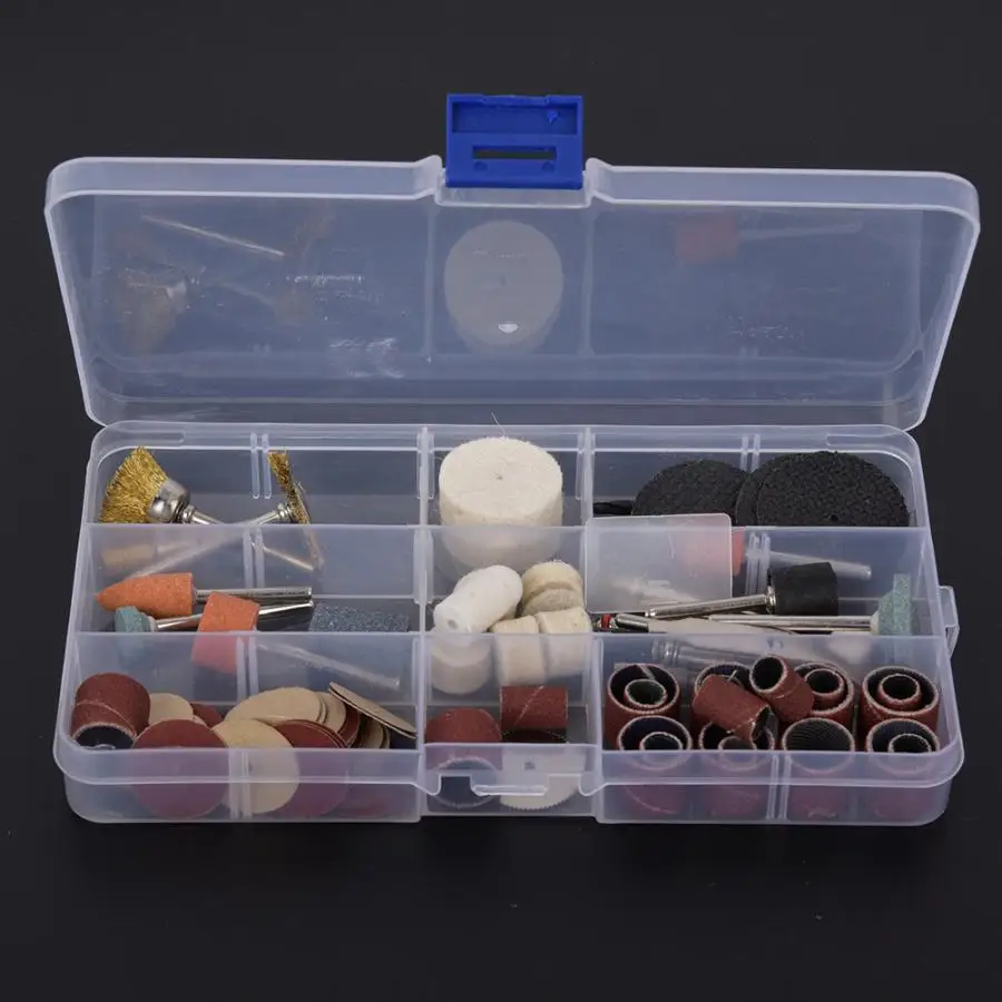 93 шт. роторный инструмент Аксессуар Набор бит шлифовальный полировальный для