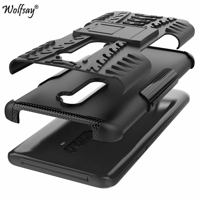 for oppo reno2 case shockproof armor rubber hard back pc phone case for oppo reno2 protective cover for oppo reno2 protector 6 5 free global shipping