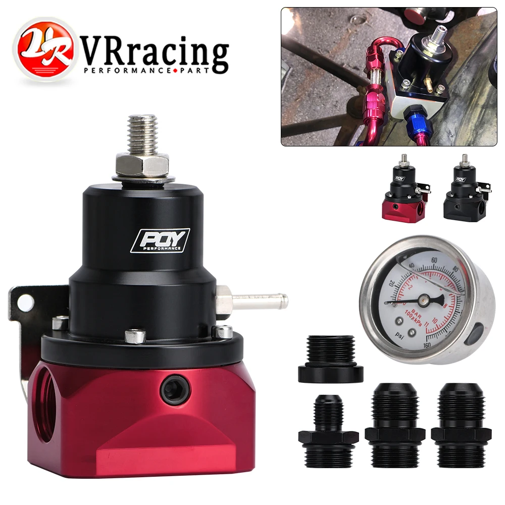 Регулятор давления топлива AN10 PQY EFI (с манометром 0 160psi) 10AN 10/10/6 впускные и