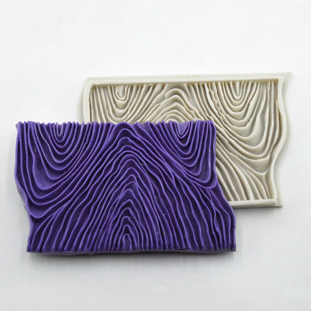 Форма для помадки из жидкого силикона с волнистым узором модельная форма края