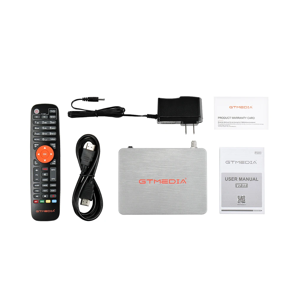 GTMEDIA v7 TT Satellite TV Receiver DVB BOX DVB-T2 DVB-S Digital Wifi tv box cccam 7 line free Spain France | Электроника
