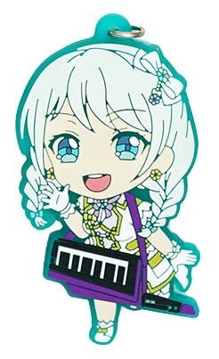 Bang Dream! Здравствуйте, счастливый мир! Пастельные* палитры Аниме игры Hikawa Hina Tsurumaki Kokoro Aya Seta Kaoru Maya резиновый брелок - Цвет: 07 Eve Wakamiya