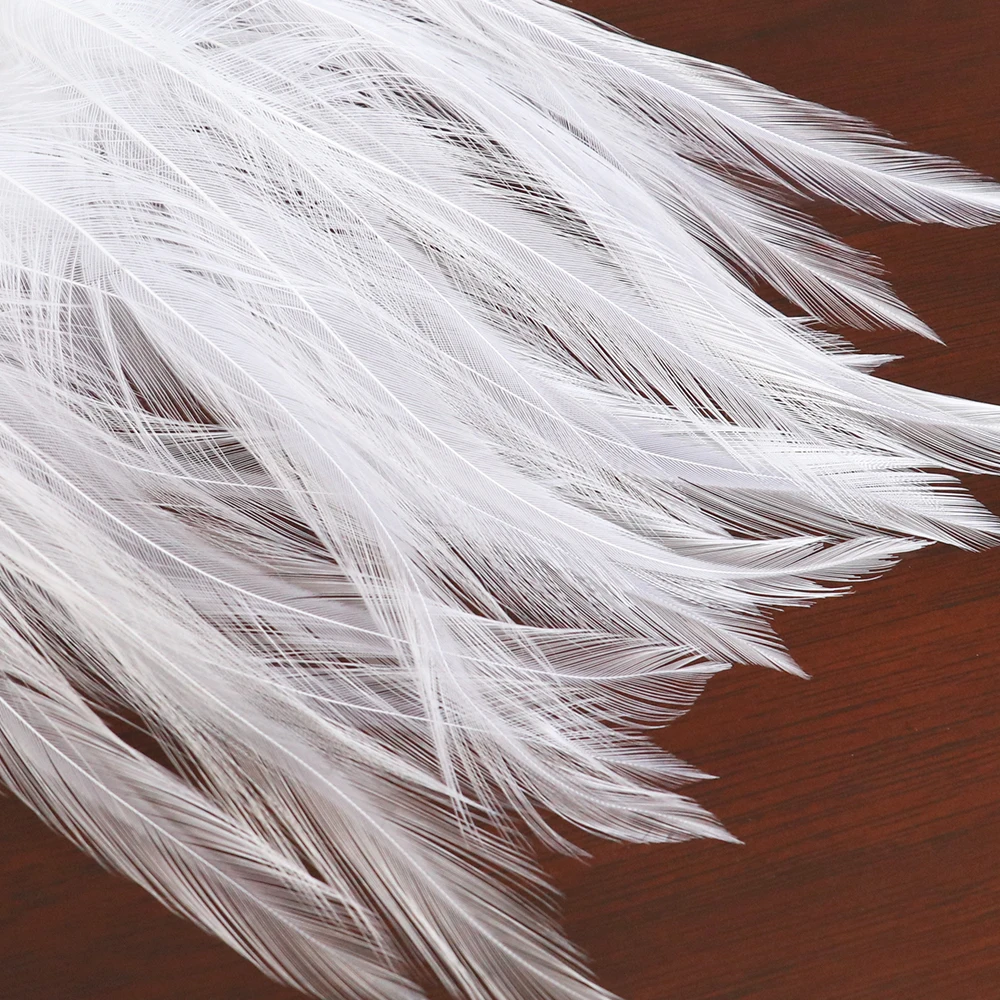 

100pcs natural rooster feathers decoration for DIY crafts jewelry flies decoration accessories clothing plumes decoration