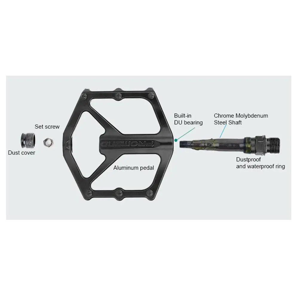 

1 Pair Of Bicycle Pedal Bearing Non-slip Aluminum Alloy Pedal Road Mountain Bike Bicycle Riding Accessories