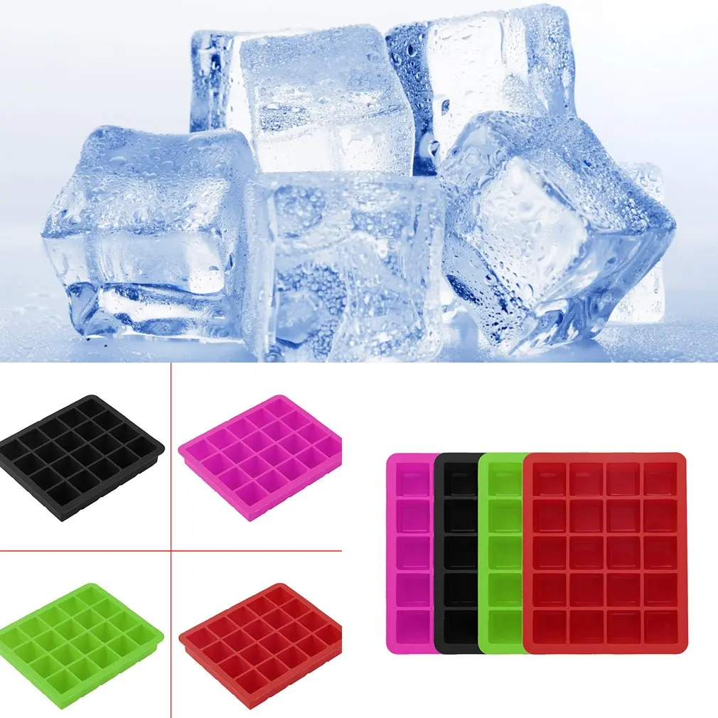 20 полости большой кубик льда Пудинг Желе производитель плесень лоток инструмент