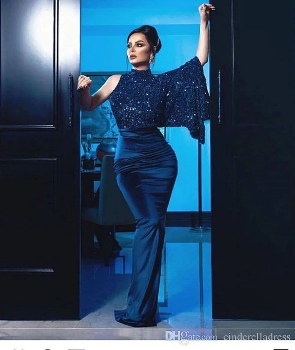 

Women's New Solid Color Sequin Banquet Evening Dress