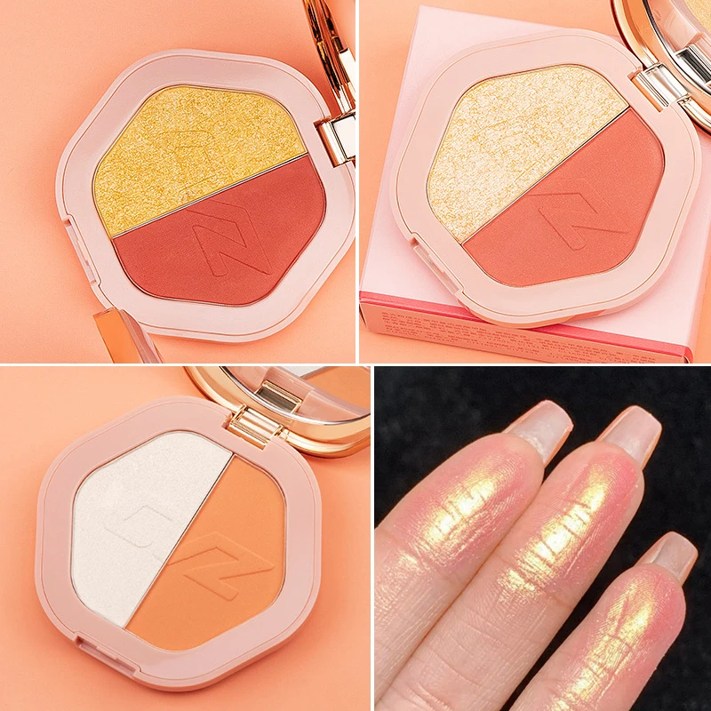 2 цвета хайлайтер Макияж для тела лица сияние длительный флуоресцентный