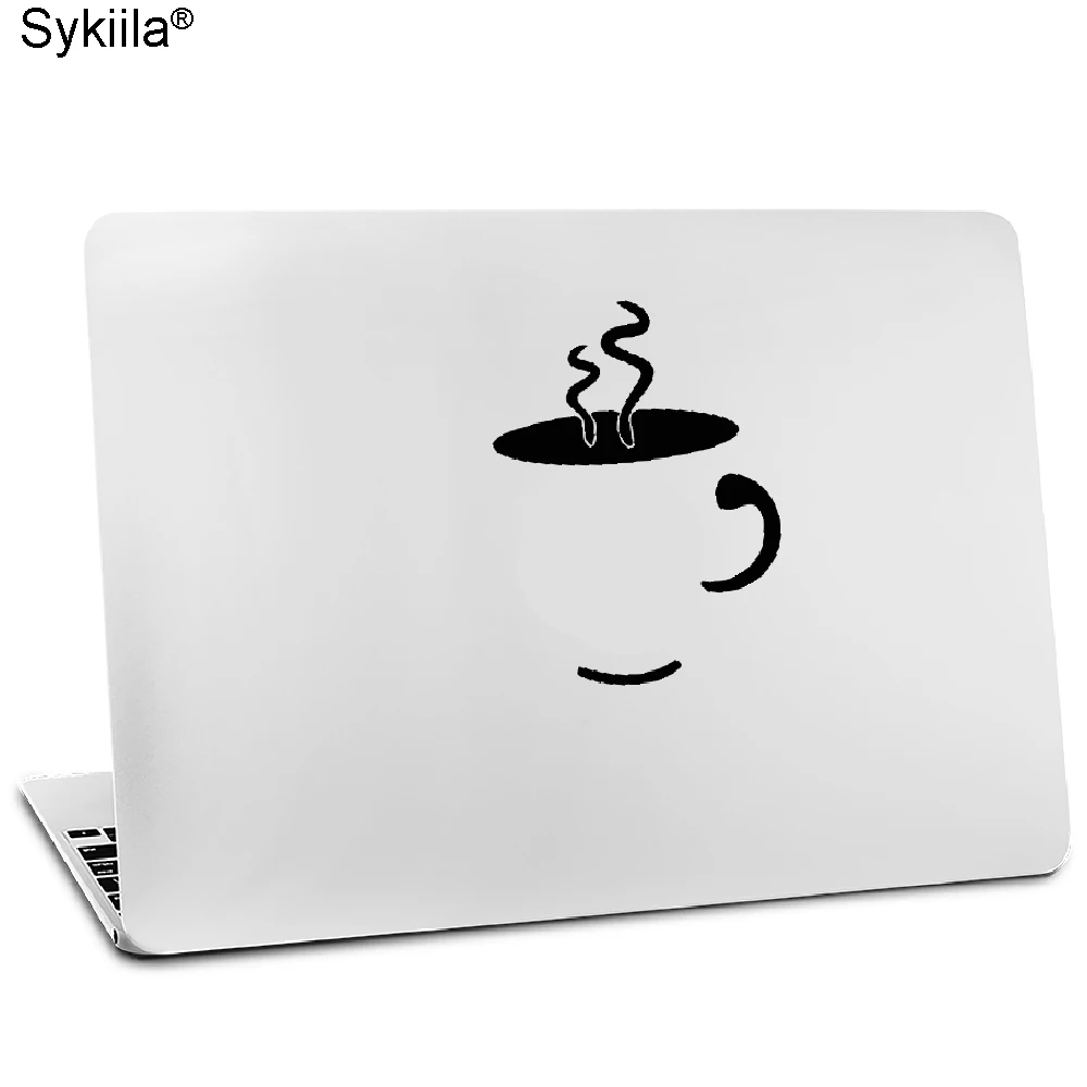Sykiila наклейка для Apple MacBook Air 11 13 Pro 13 15 17 retina 12 персональная Виниловая наклейка для ноутбука коробка для сока черная чашка