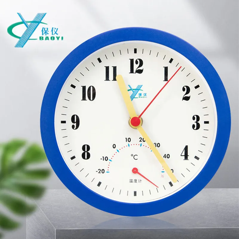 15 см Диаметр краткое настенные часы с термометром 2 вида цветов круговой цифровые