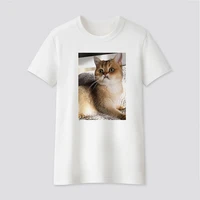 women fashion t shirt top summer graphic casual t shirt funny dog or dog printed t shirt women new style white tees female