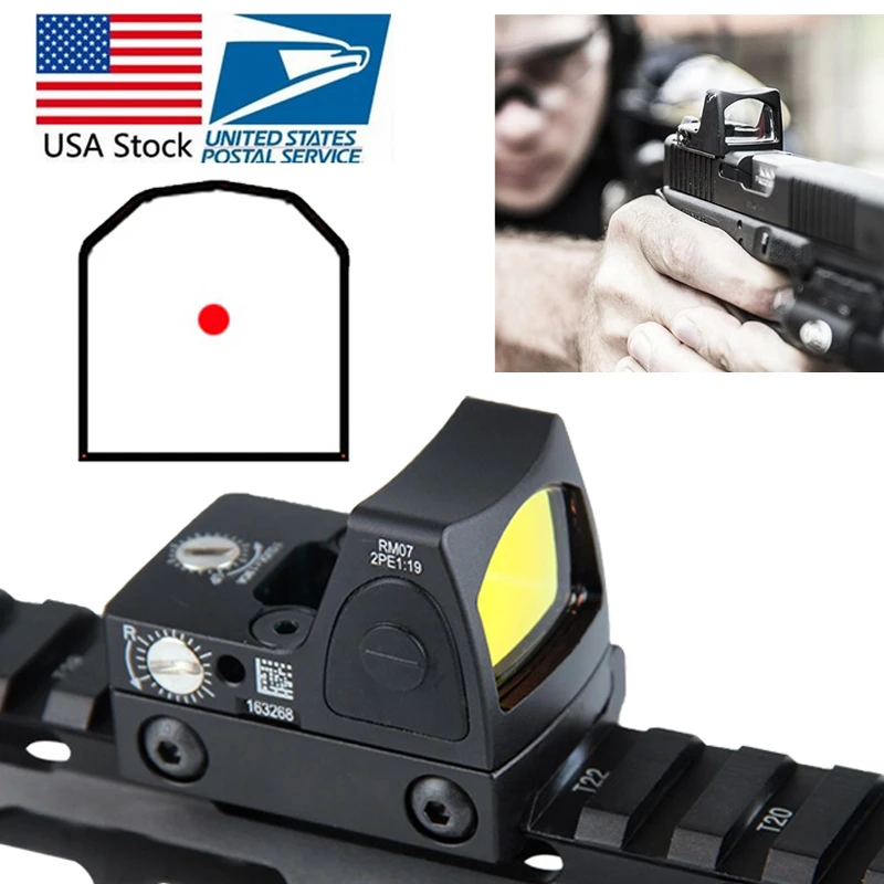Коллиматорный прицел Мини Red Dot с Универсальное крепление адаптер для страйкбол