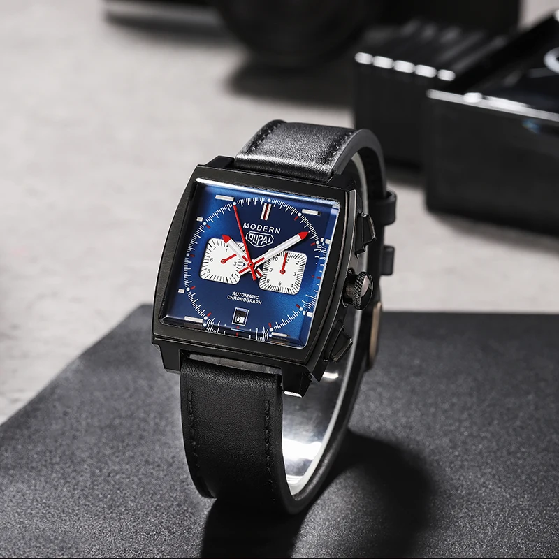 OUPAI 2022 Новое поступление современные квадратные мужские часы хронограф функция