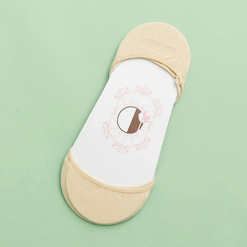 Носки-следки Женские однотонные из силикагеля 1 пара = 2 шт.