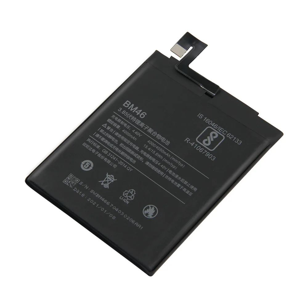 bm46 replacement phone battery for xiaomi redmi note 3 note 3 pro redmi 3 3s 3x 4x 3 pro note 2 note 5a mi 5x mi a1 bn31 bm45 free global shipping