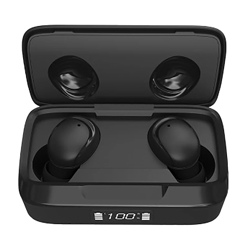 Беспроводные наушники со светодиодным цифровым дисплеем Bluetooth гарнитура 5 0