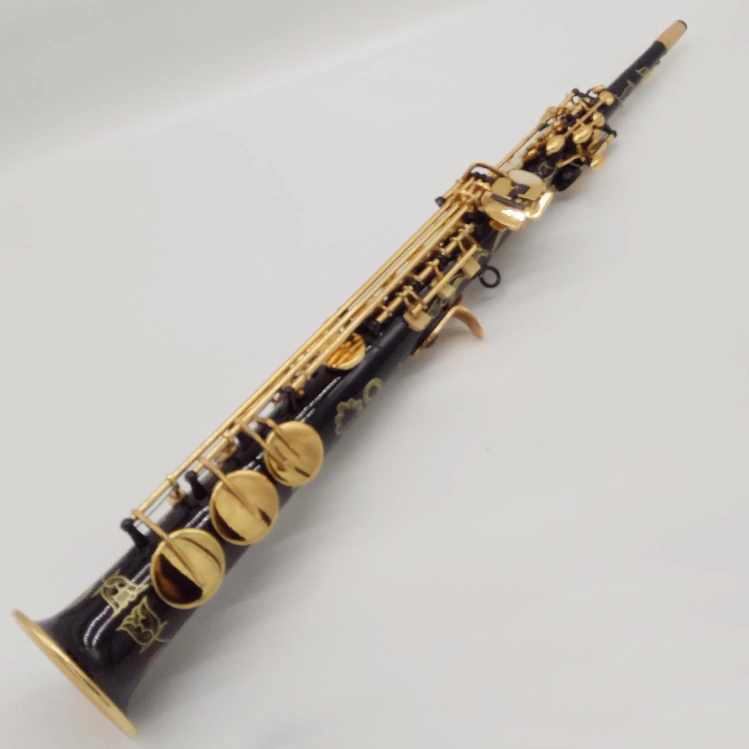 Бренд MFC сопрано саксофон 802 черный лак B ровное Sax 80II с корпусом мундштук трос