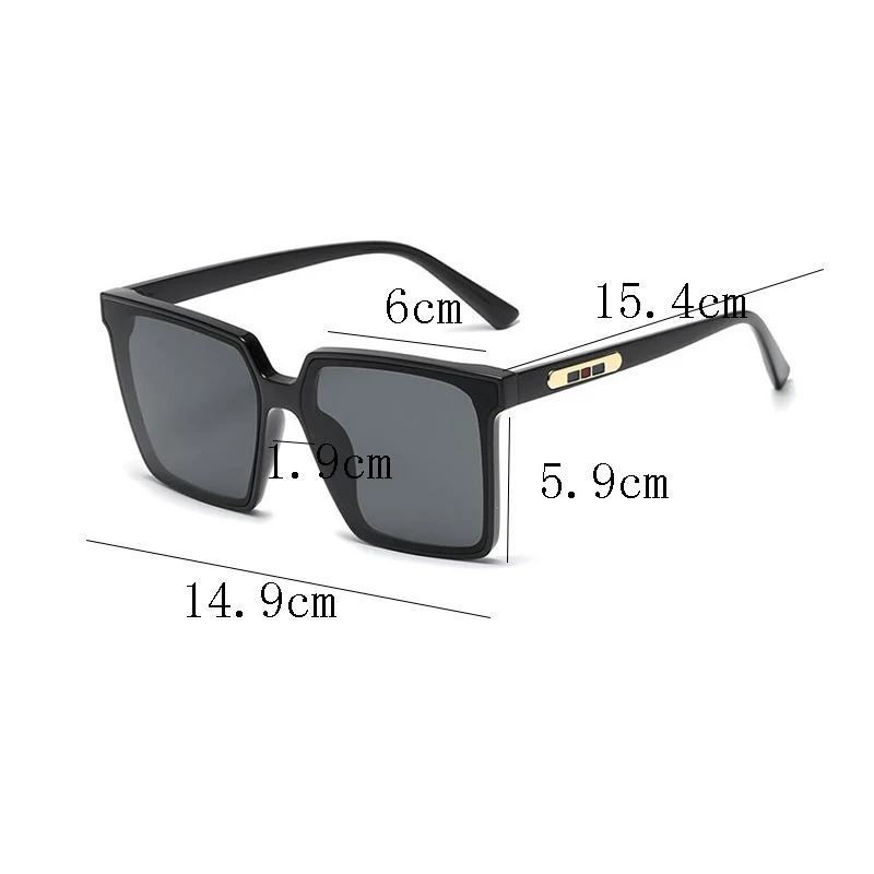 

2021 New Square Oversized Sunglasses Cat Eye Sun Glasses Personalized Colorful Eyeglasses High Quality Womens Fashion Shades