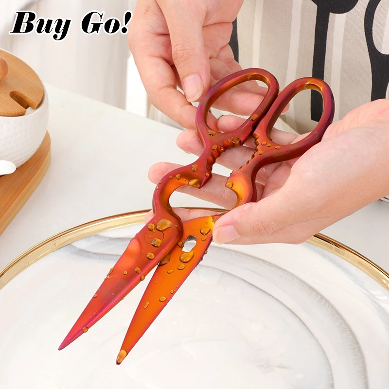 1 шт. ножницы из нержавеющей стали съемный домашний сад кухонный резак птицы рыба