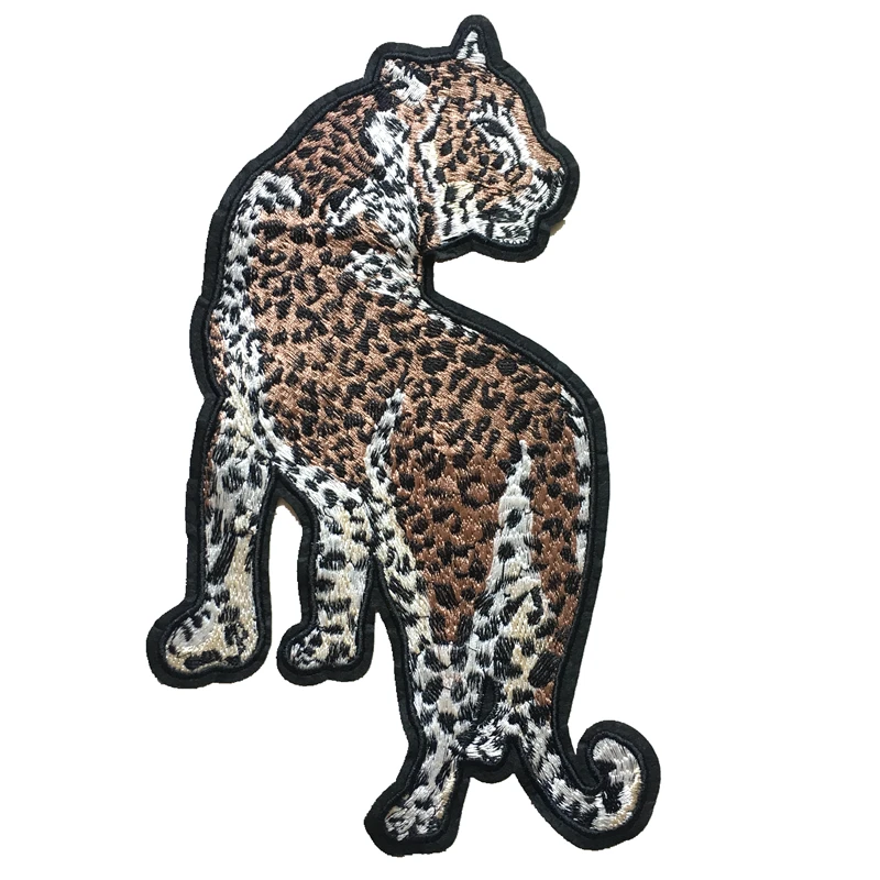 

New Arrival Leopard Embroidered Patches Sew on Embroidery Appliques Patch for Clothing DIY Decoration Accessories Sewing DIY