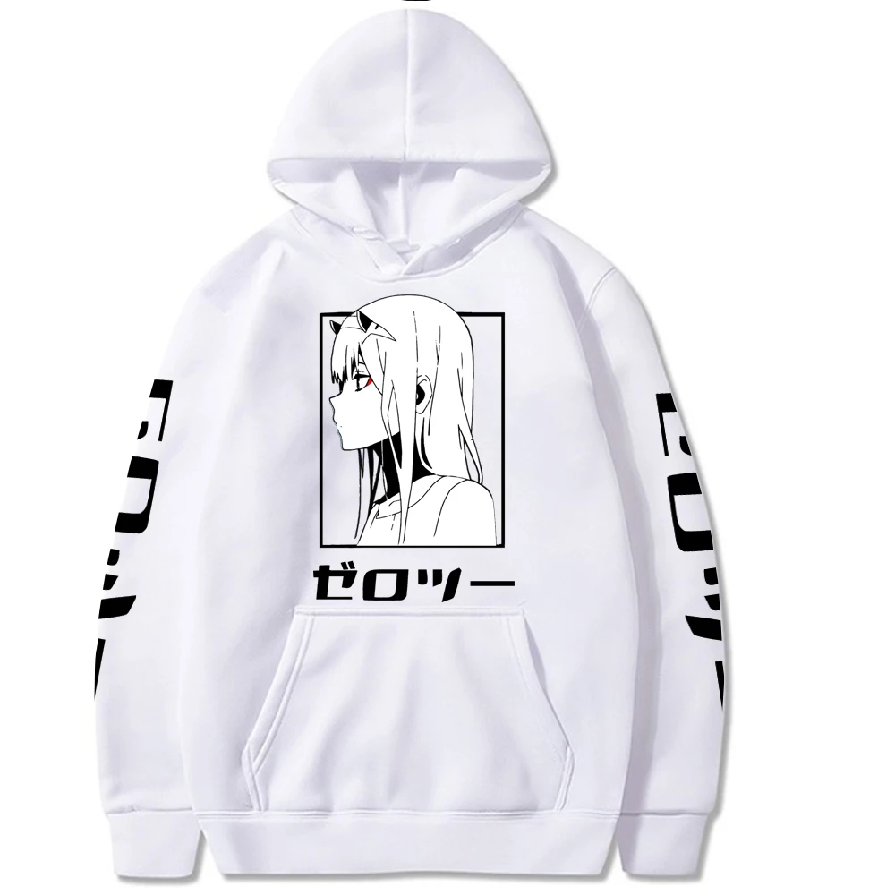 

Women Sweatshirts Hoodies Darling In The Franxx Unisex Anime Long Sleeve Pullover Harajuku Female Clothes Tops for Lady Girl