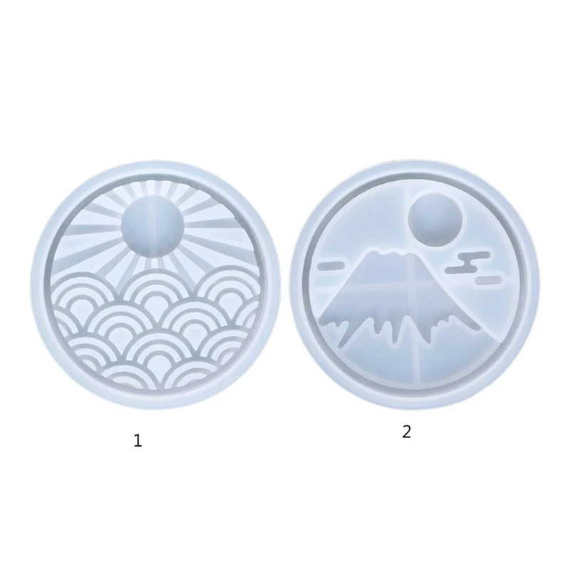 

Coaster Epoxy Resin Mold Cup Mat Mug Pad Silicone Mould DIY Crafts Home Decorations Ornaments Casting Tool