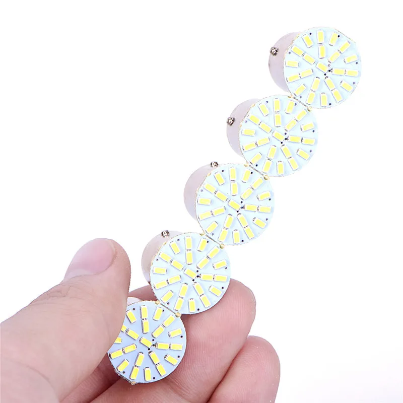 

10 шт., Автомобильные светодиодные лампы BA15S P21W 1156 22 3014 SMD 12 В