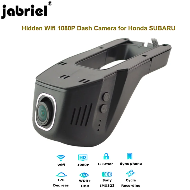 Скрытый Автомобильный видеорегистратор Jabriel HD 1080P 24 часовой задняя камера для honda