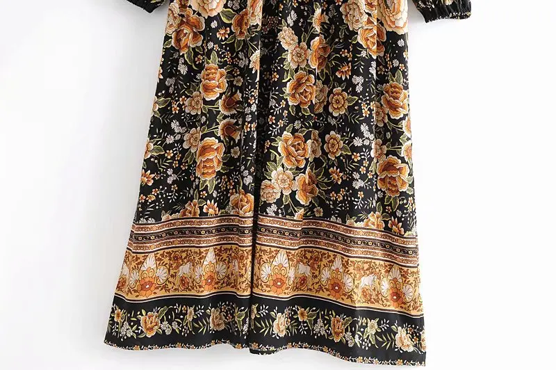 Винтажное шикарное Женское Платье макси с длинным рукавом галстуком-бабочкой