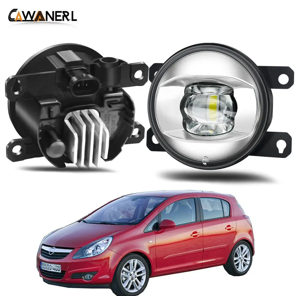 Fog Light Assembly H11 Car Styling LED Lens Lamp Daytime Running 30W 8000LM 12V For Opel Corsa D Hatchback 2007-2015 | Автомобили и