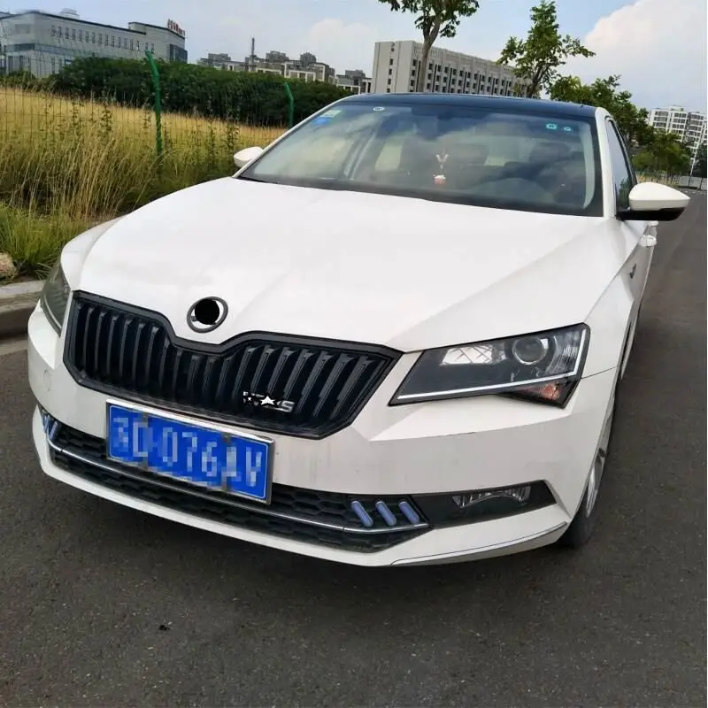 Молдинги внешние модернизированные Автомобильные Защитные части автомобильные аксессуары гоночные грили 13 14 15 16 17 18 для Skoda Superb