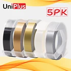 UniPlus 5PK мульти Цветная маркировка лента Motex E101 этикетка производитель совместимый с Dymo 3D тиснение этикетка 9 мм DIY пишущая машинка Etiqueteuse