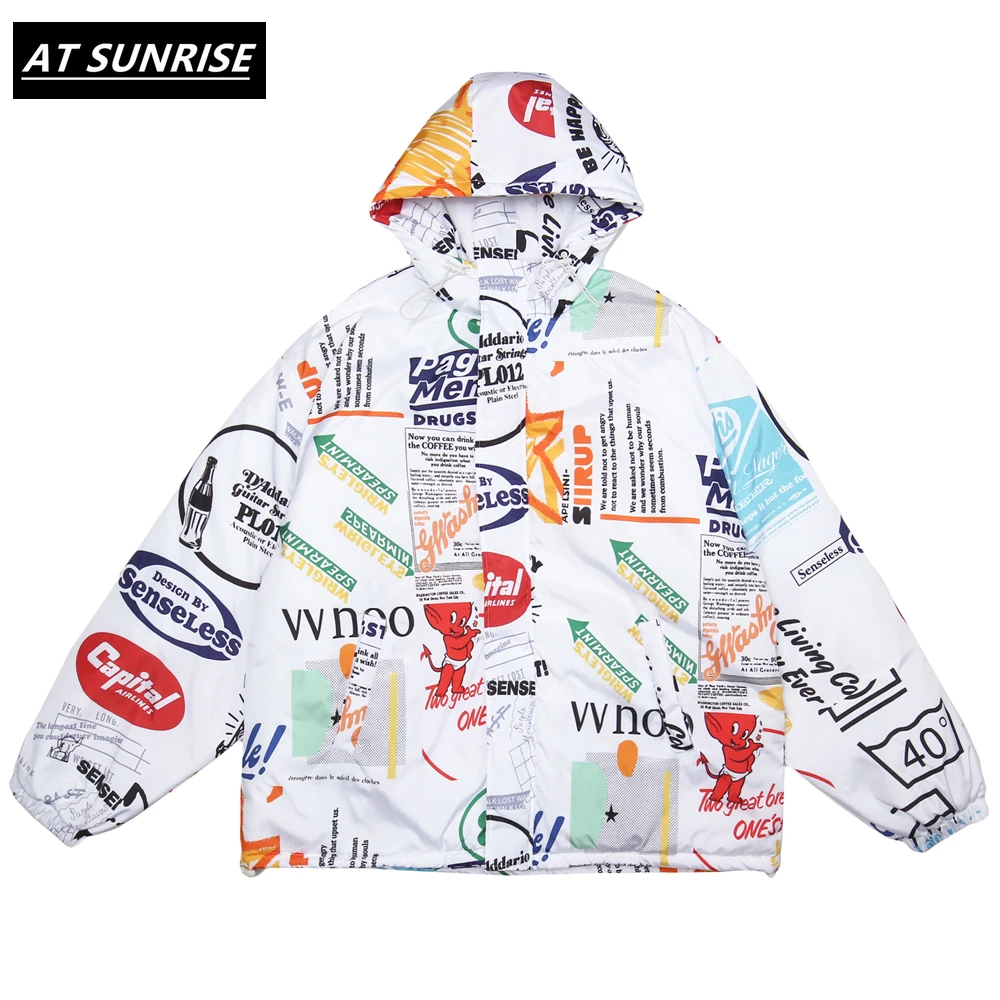 Парка мужская с капюшоном и хлопковой подкладкой в стиле хип хоп|Мужские парки| |