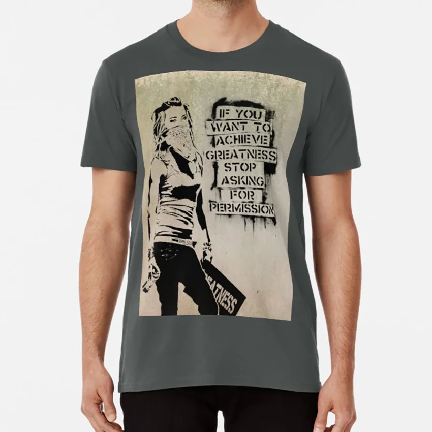 Великолепная футболка Бэнкси художественный трафарет уличное искусство Лондон