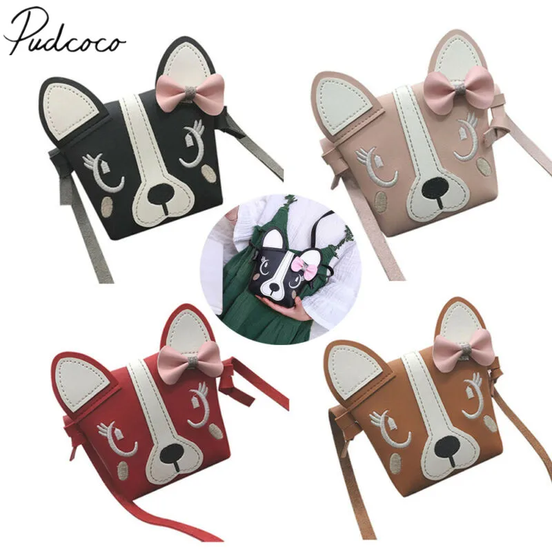 Мини сумка через плечо из искусственной кожи с милым бантом для маленьких