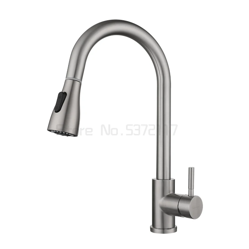 

Mrosaa Smart Induction Kitchen Faucets Stainless Steel Pull Out Touch Sensor Water Tap Crane Sink Mixer Faucet 360 Rotation