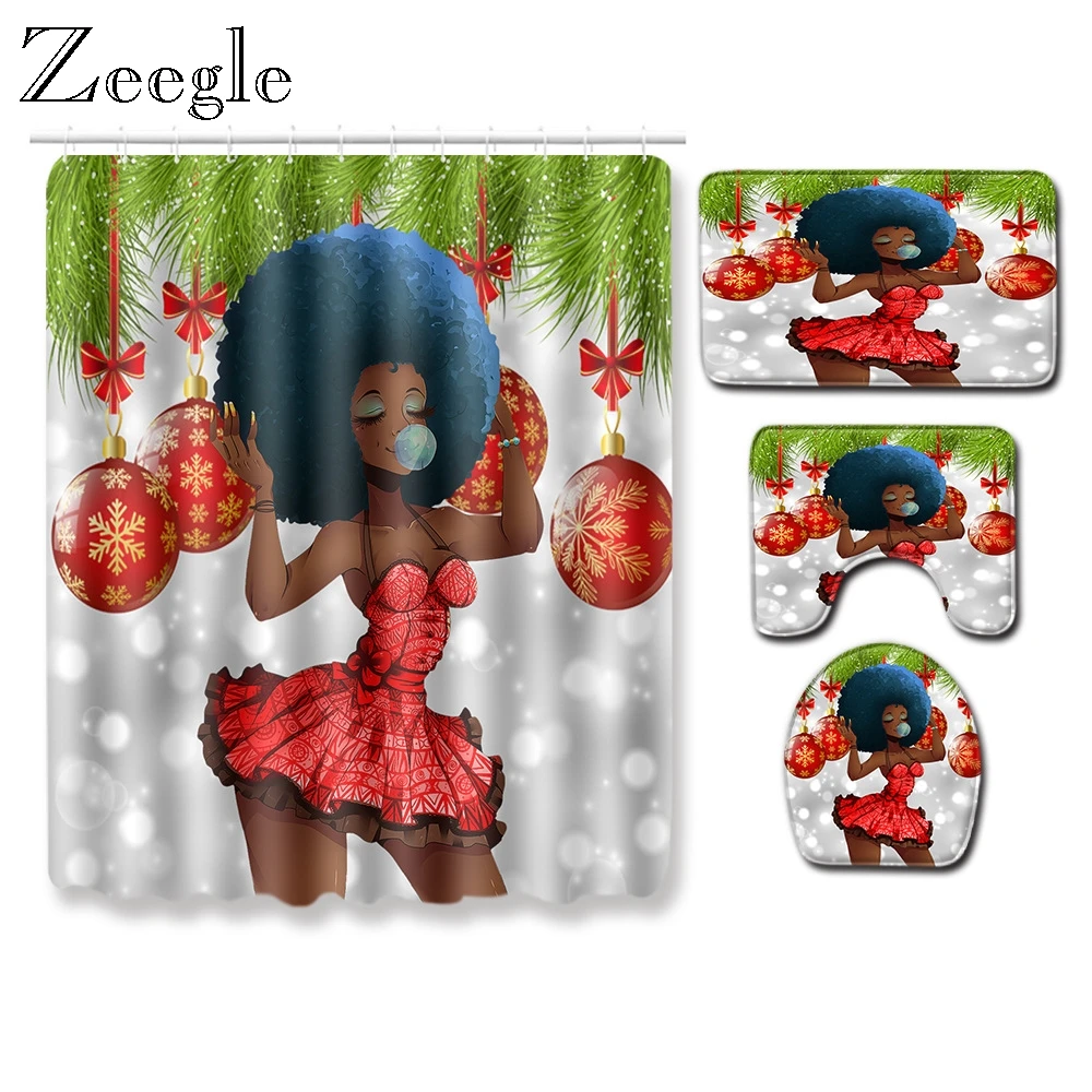 Zeegle занавеска для ванной комнаты Противоскользящий коврик и душа туалета ног