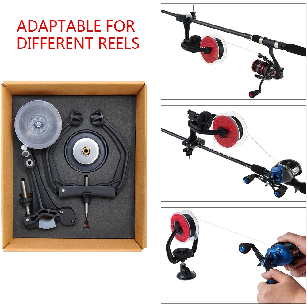 

Portable Fishing Line Winder Spooler Spinning Baitcasting Reel Line Spooler Machine Station System Line Spooling Winder