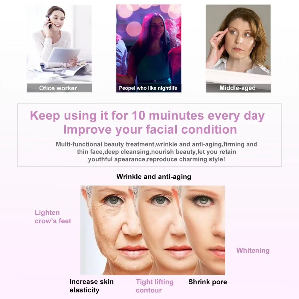 Beauty Star мезотерапия ЭМС Электропорация радиочастотная фотон уход за кожей подтяжка лица Подтяжка красота машина