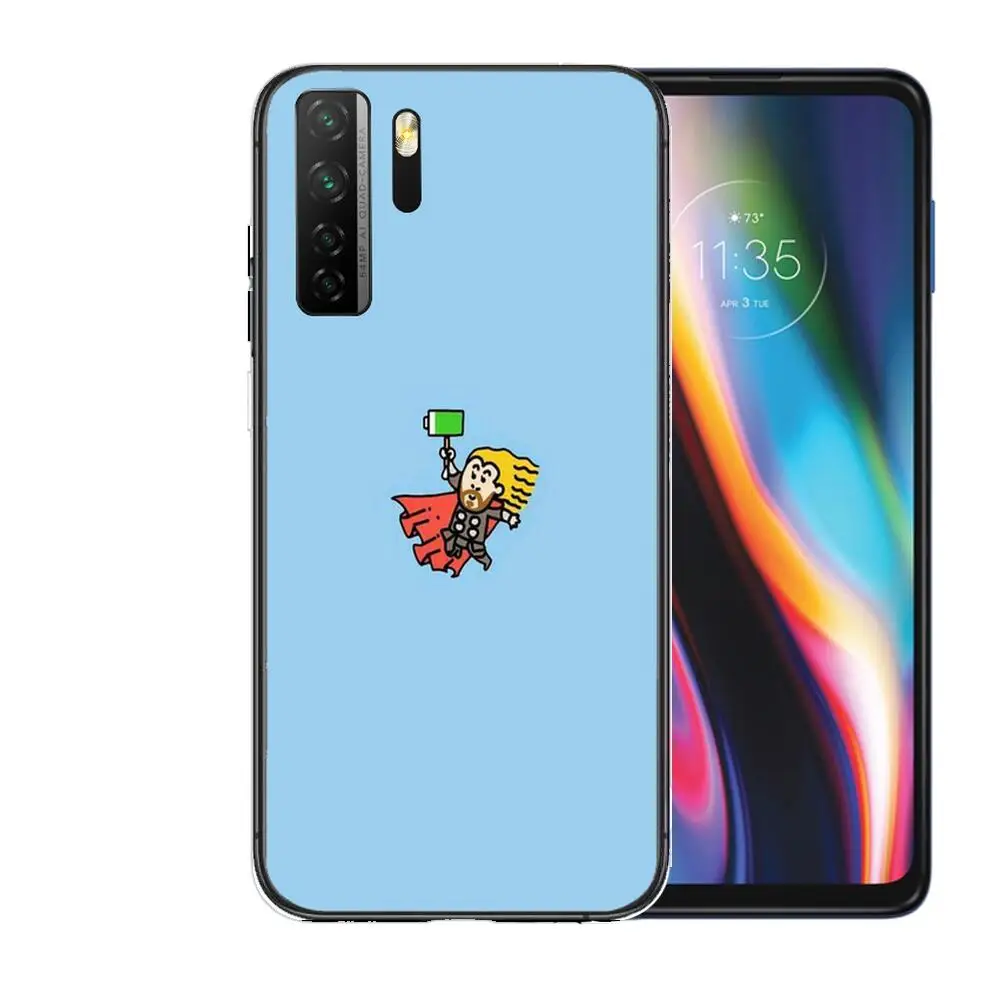 Новый стильный черный мягкий чехол Marvel с изображением пуха для Huawei Nova 8 7 6 SE 5T 7i 5i 5Z