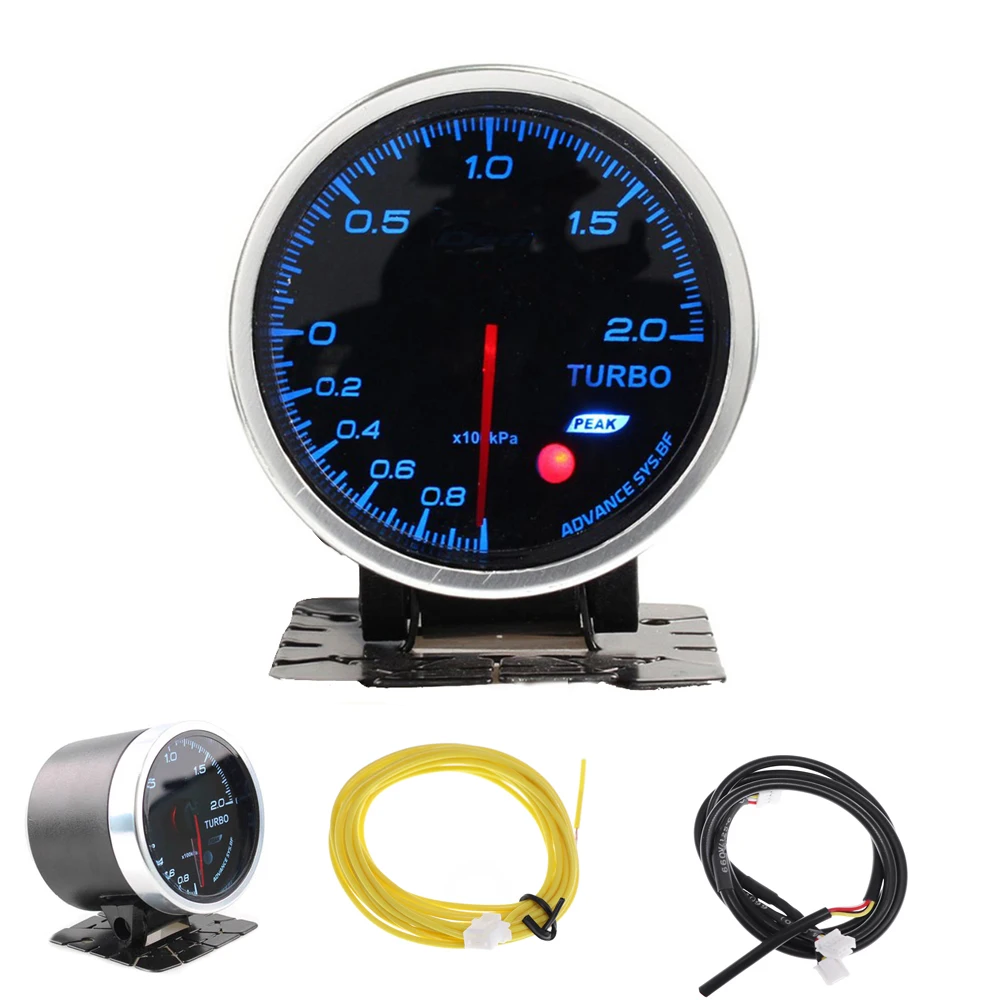 60 мм Автомобильный манометр турбо температура воды и масла пресс измеритель