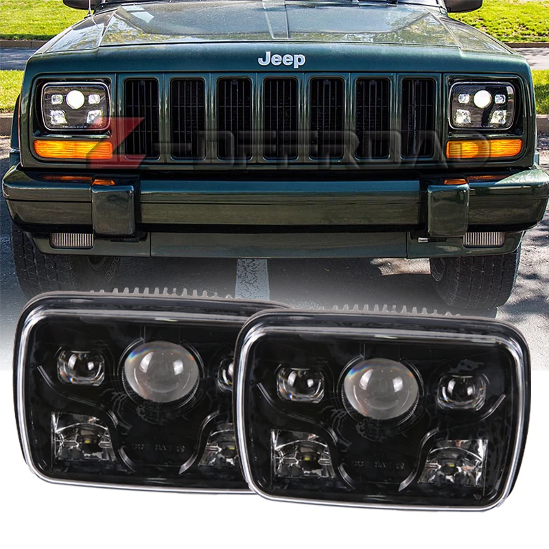 7x5 светодиодный фонарь с квадратными фарами 7x6 дюймов морской Светодиодный луч